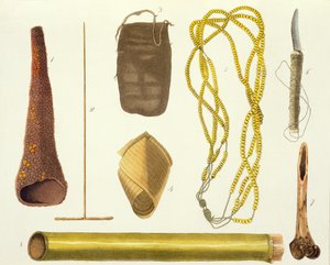 Objets appartenant aux Botocudos - Gallina
